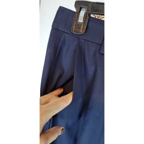 Tommy Hilfiger Dress Pants Navy Blue Womens Size 6 Tapered High Rise - Picture 5 of 16